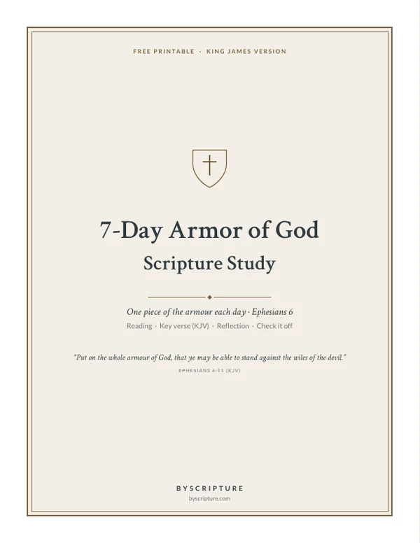 7-Day Armor of God Scripture Study cover